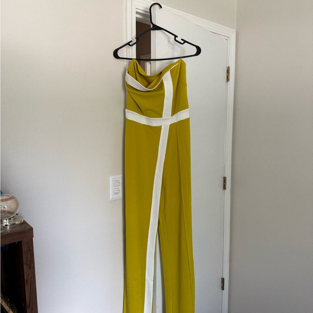 Elegant Two-Tone Jumpsuit
